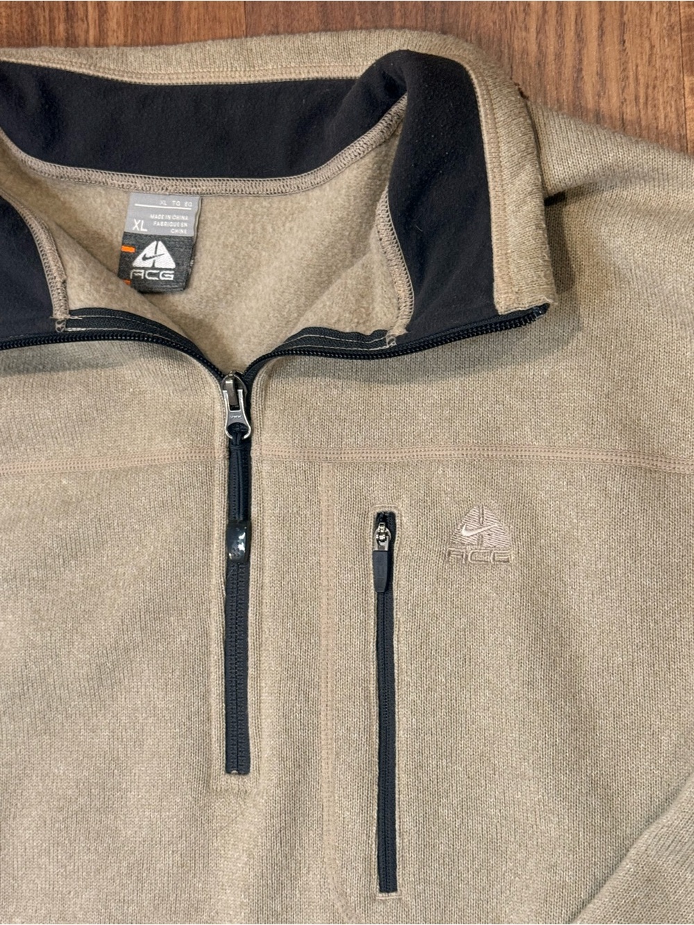 VTG Nike ACG Shirt Mens XL Quarter Zip Pullover Y2K Gorpcore